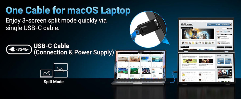 15.6-inch Dual-screen Portable Monitor