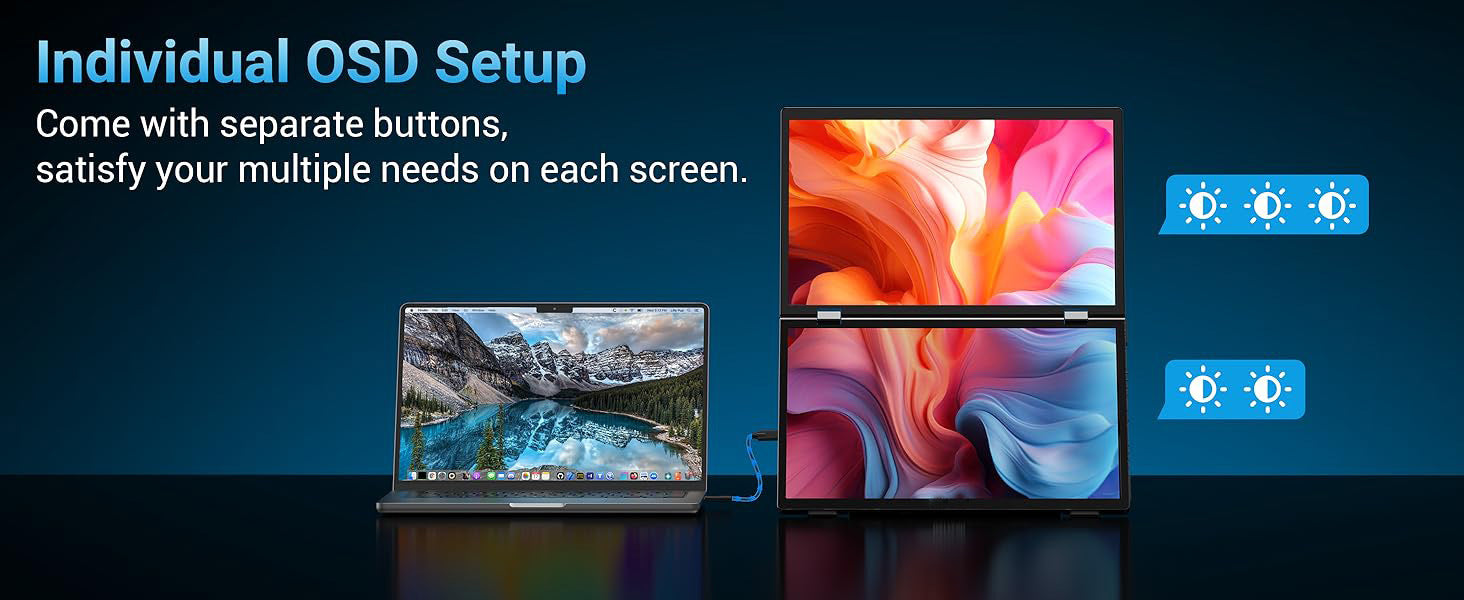 15.6-inch Dual-screen Portable Monitor