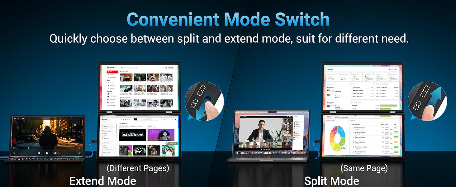 15.6-inch Dual-screen Portable Monitor