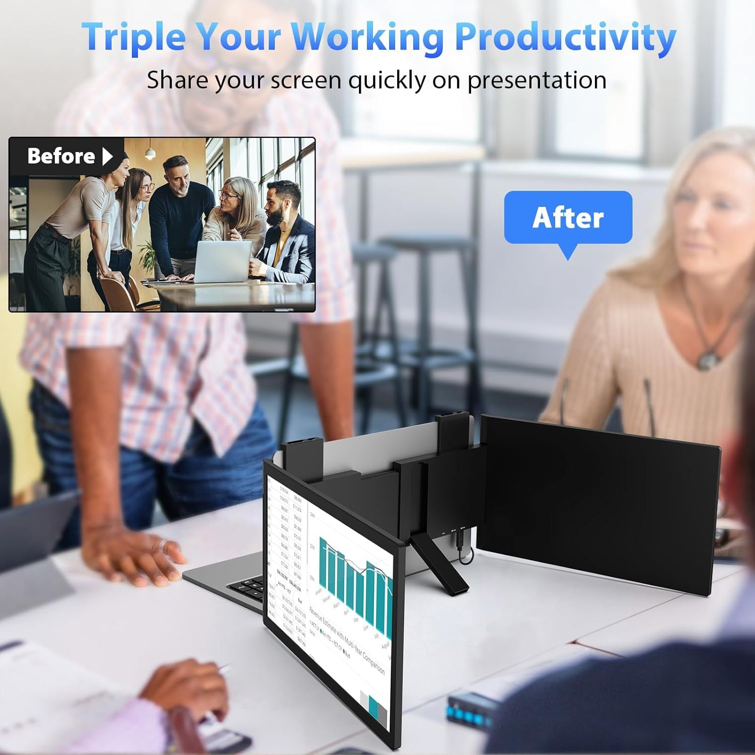 14-inch Dual-screen Portable Monitor