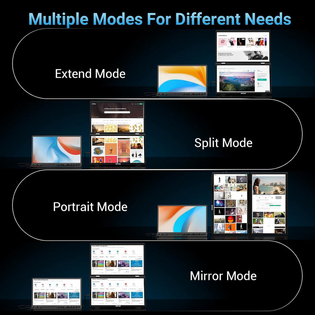 15.6-inch Dual-screen Portable Monitor