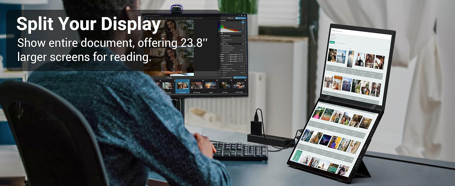 15.6-inch Dual-screen Portable Monitor
