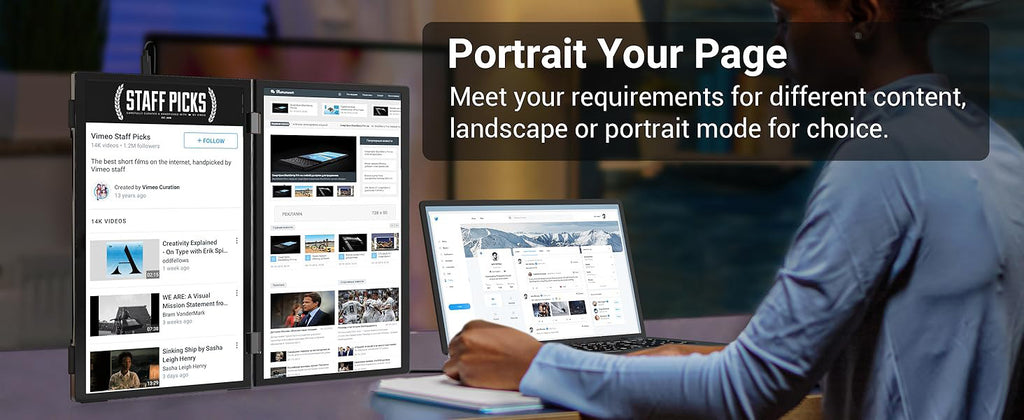 15.6-inch Dual-screen Portable Monitor