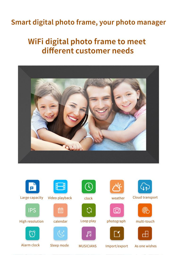 10.1-inch Cloud Digital Photo Frame