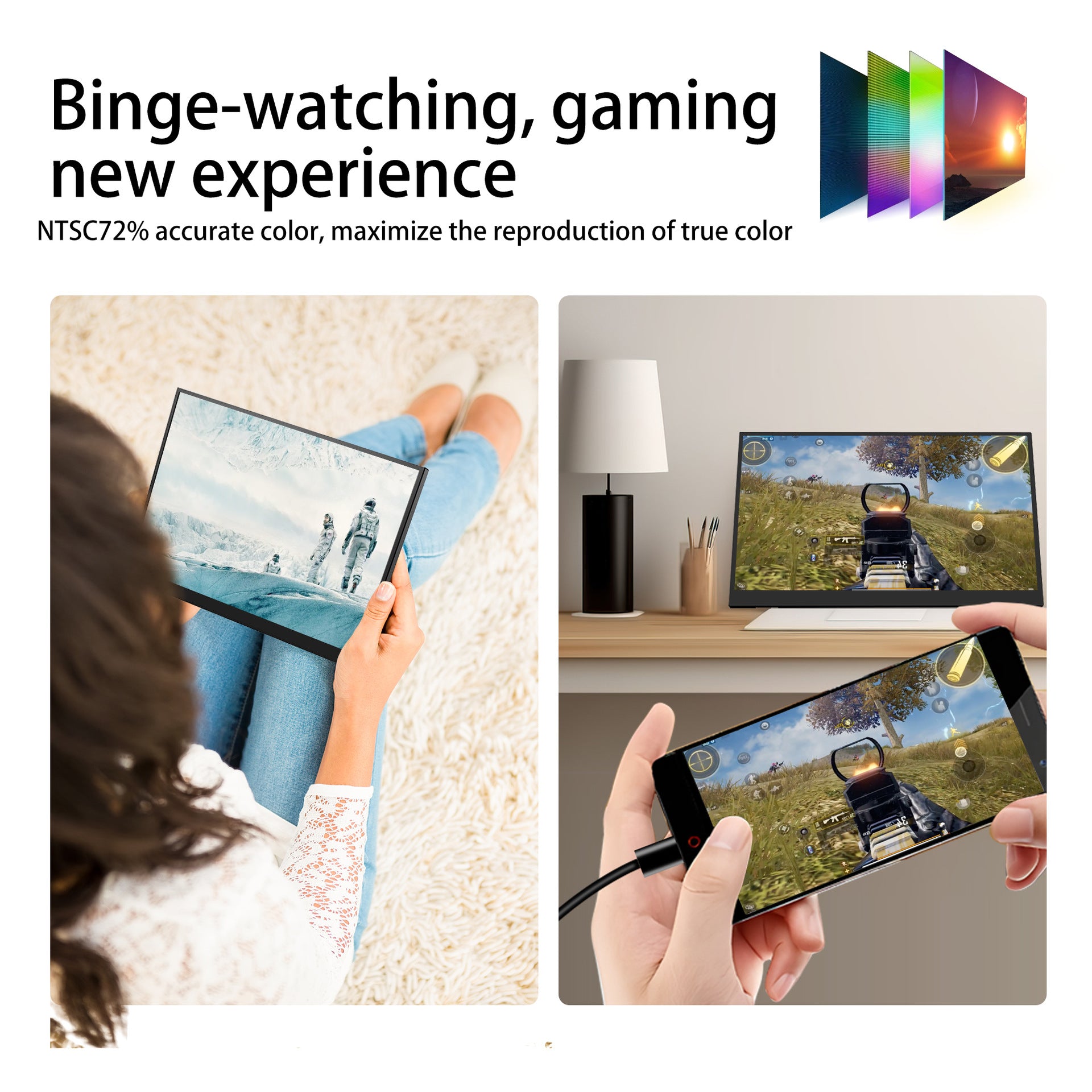 15.6-inch 18.5-inch Touch Control HD Portable Monitor