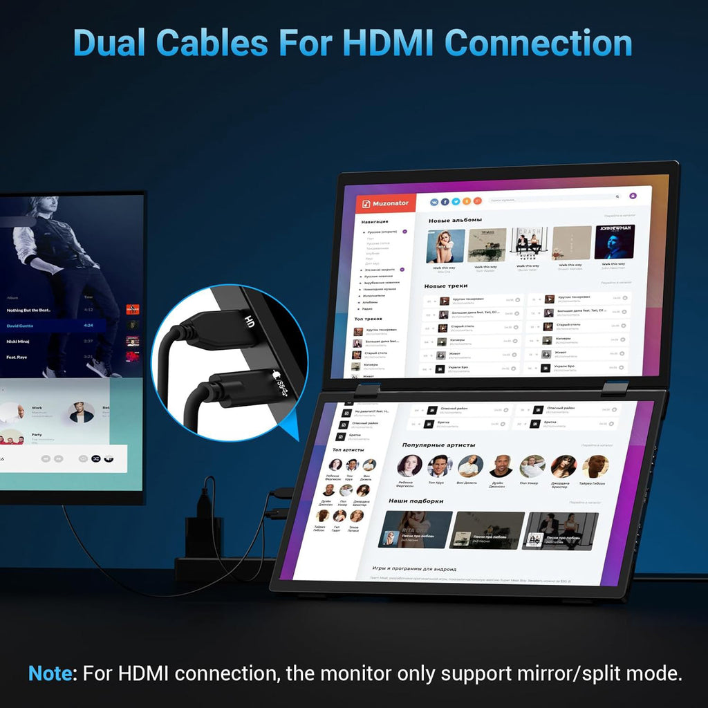 15.6-inch Dual-screen Portable Monitor
