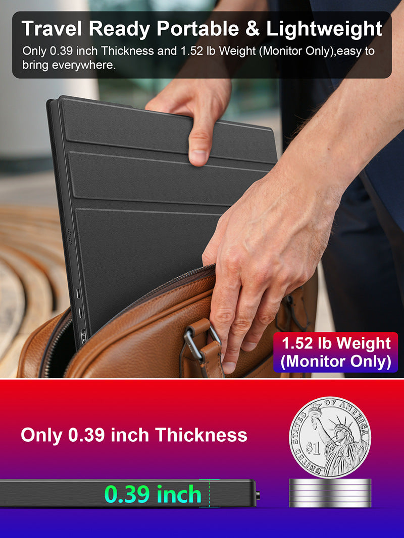 16-inch 2.5K 120Hz Portable Gaming Monitor for PC Laptop