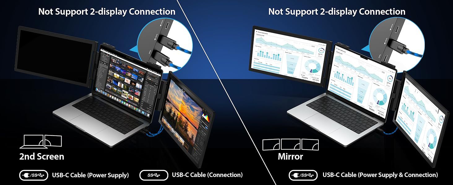 14-inch Dual-screen Portable Monitor