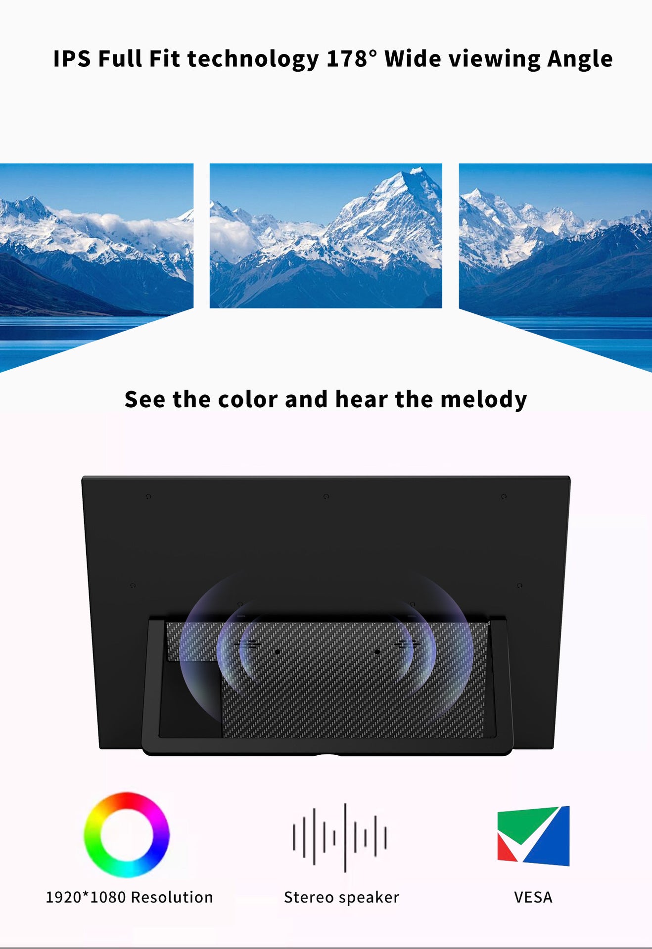 14-inch Portable foldable display