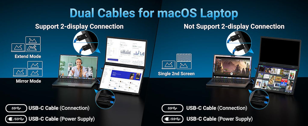 15.6-inch Dual-screen Portable Monitor