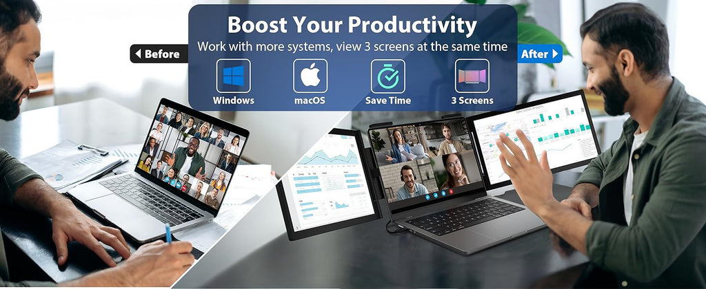 14-inch Dual-screen Portable Monitor