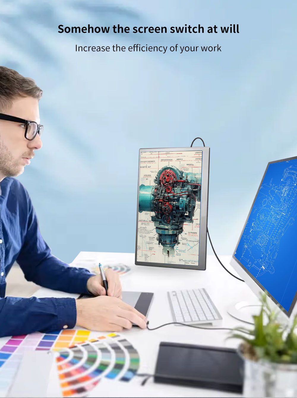 15.6-inch 18.5-inch Touch Control HD Portable Monitor