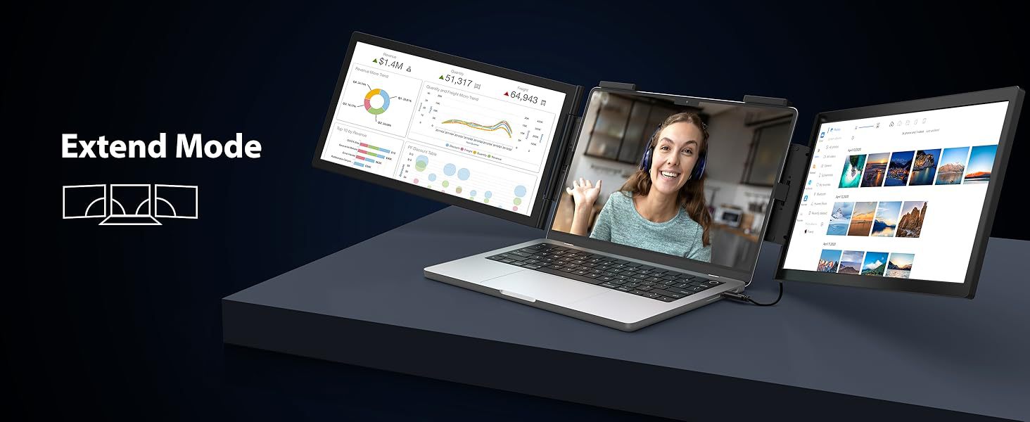 14-inch Dual-screen Portable Monitor