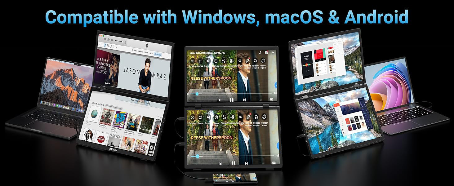 15.6-inch Dual-screen Portable Monitor