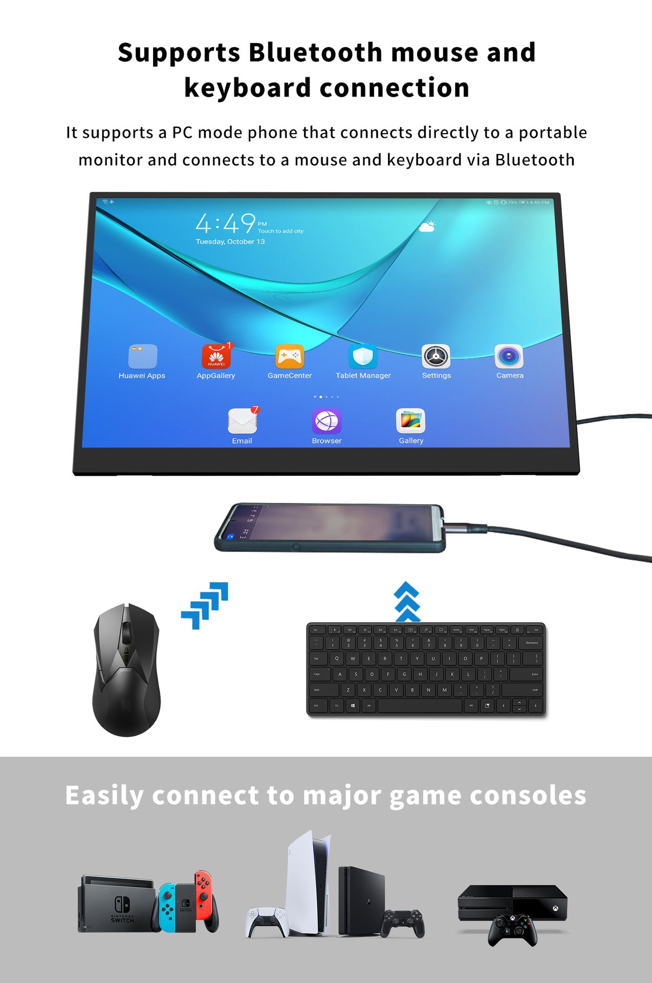 14-inch Portable foldable display