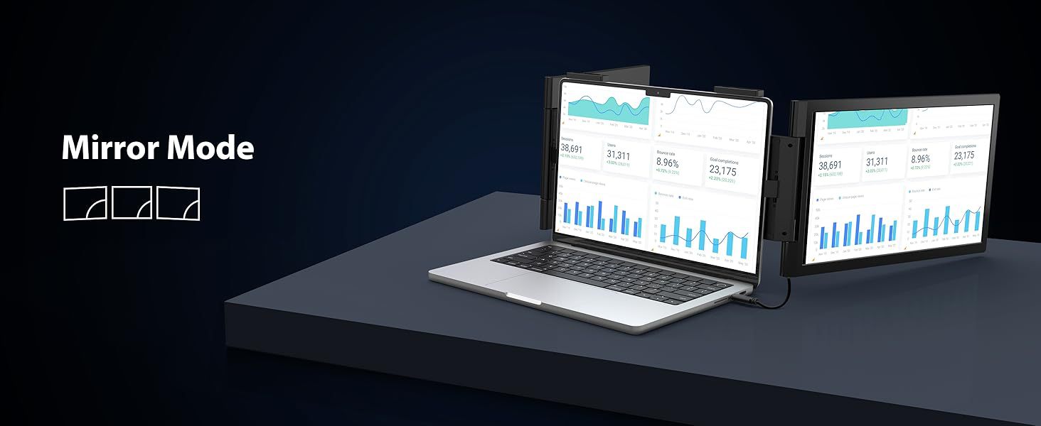 14-inch Dual-screen Portable Monitor